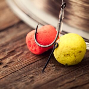 Fishing Hook with Pellets and Line
